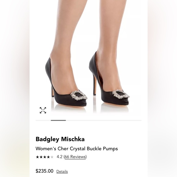 Badgley MischkaWomen´s Cher Crystal Buckle Pumps